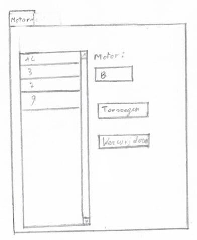 Motorrijders beheren sketch